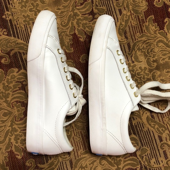 Keds Women's Sneakers Size 6.5M White with Gold Accents - Picture 5 of 10